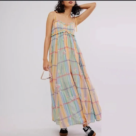 Free People Striped Maxi Dress - Picture 2 of 5